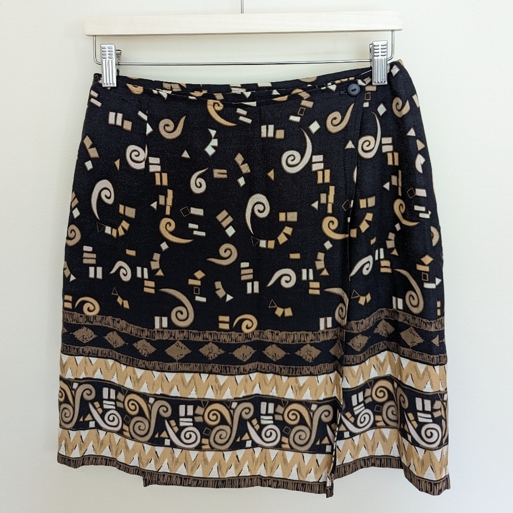 Vintage wrap style mini skirt small - medium